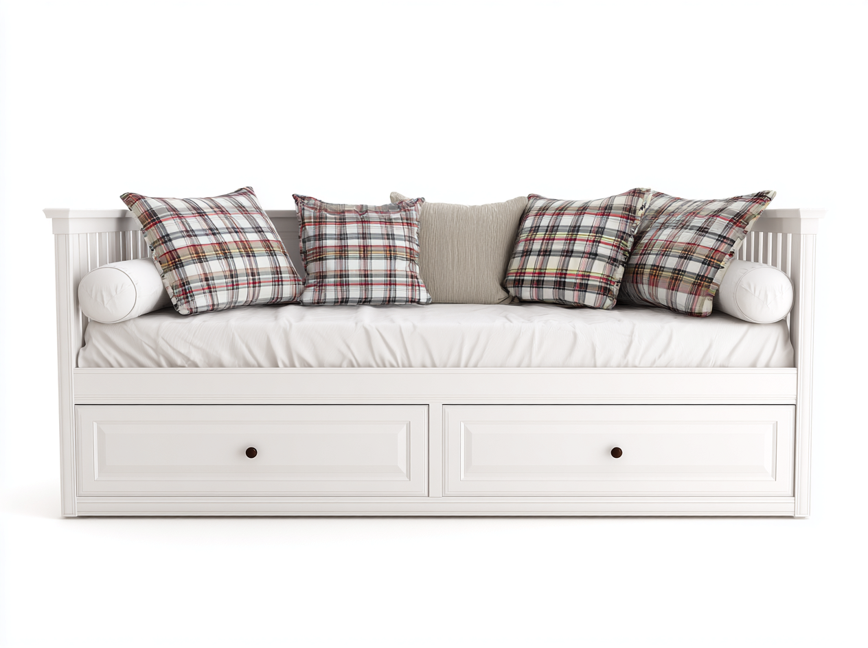 Divano letto - legno-tessuto - 215x92x82 cm - bianco-beige-marrone - classico-Lizolyhaven
