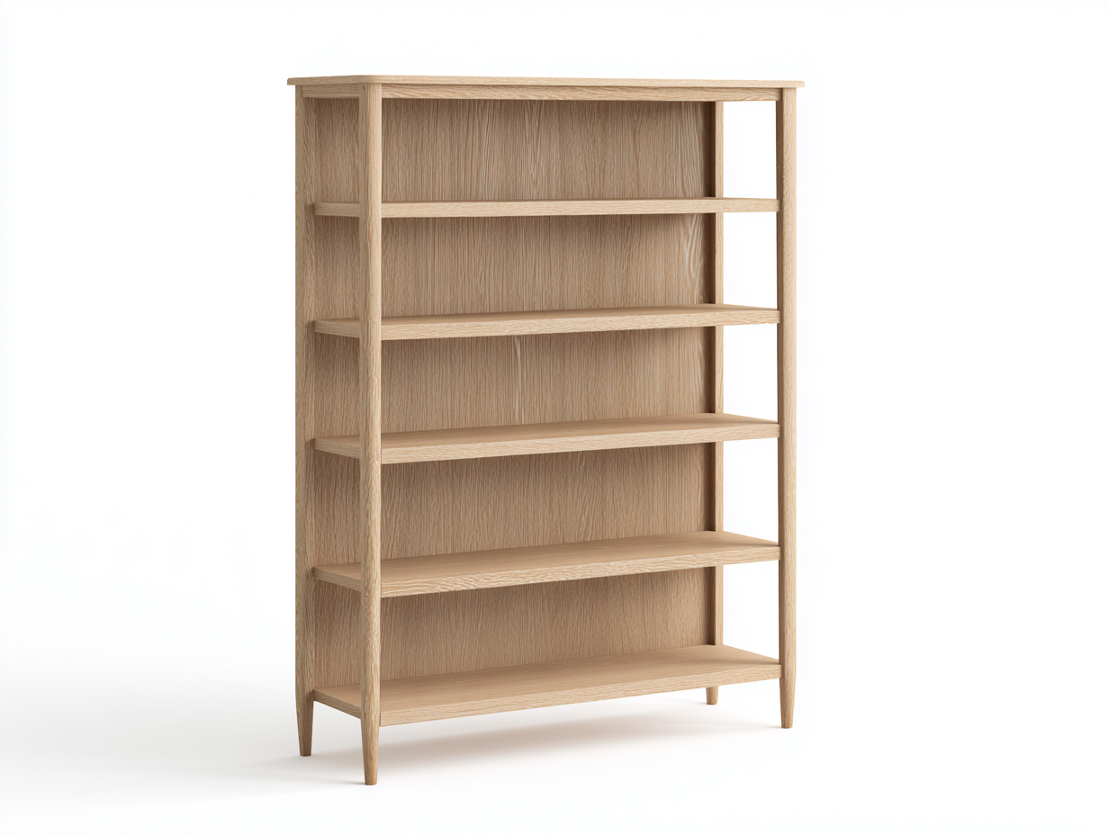 Librerie-Legno-104x36x176 cm-legno naturale-design aperto-Lizolyhaven