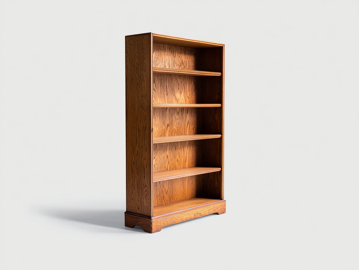 Librerie-Legno-80x32x174 cm-marrone naturale-design classico aperto-Lizolyhaven