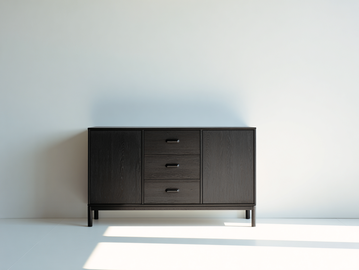 Mobile ingresso - legno-metallo - 135x40x80 cm - nero - design moderno-Lizolyhaven