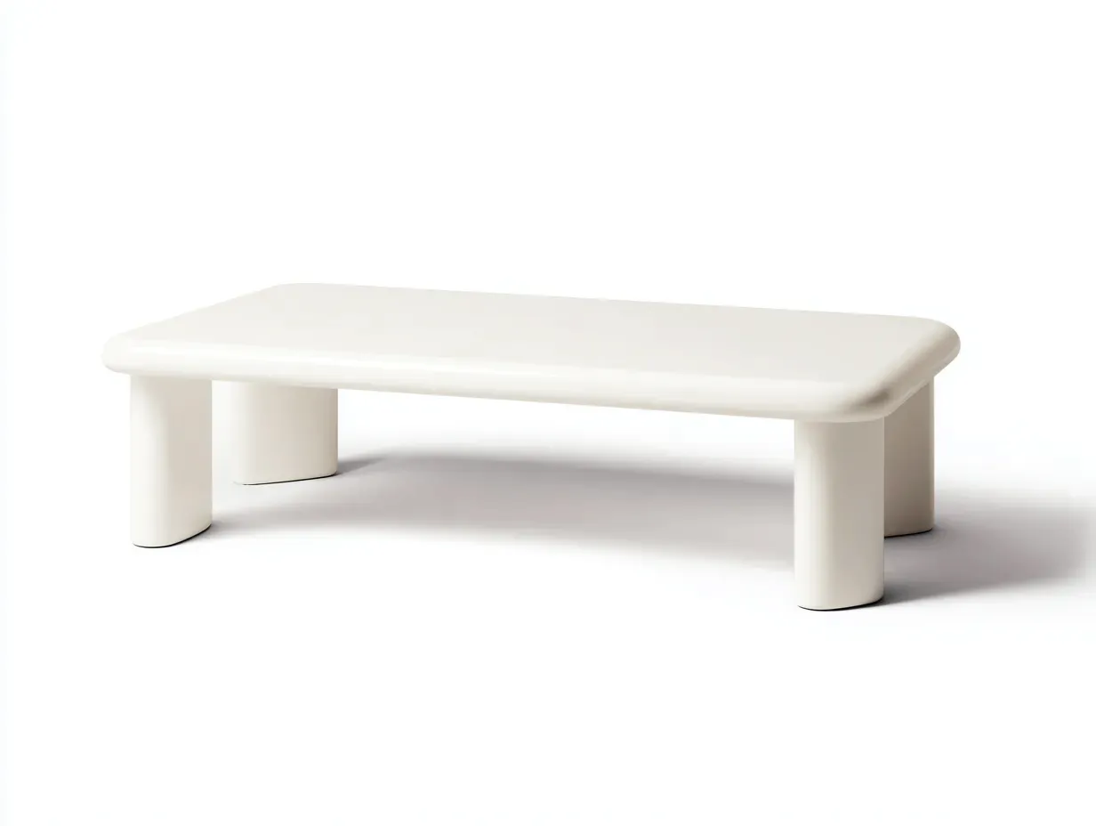 Mesa De Centro ovalada negra madera 120x60x42 cm - negro - patas cilíndricas