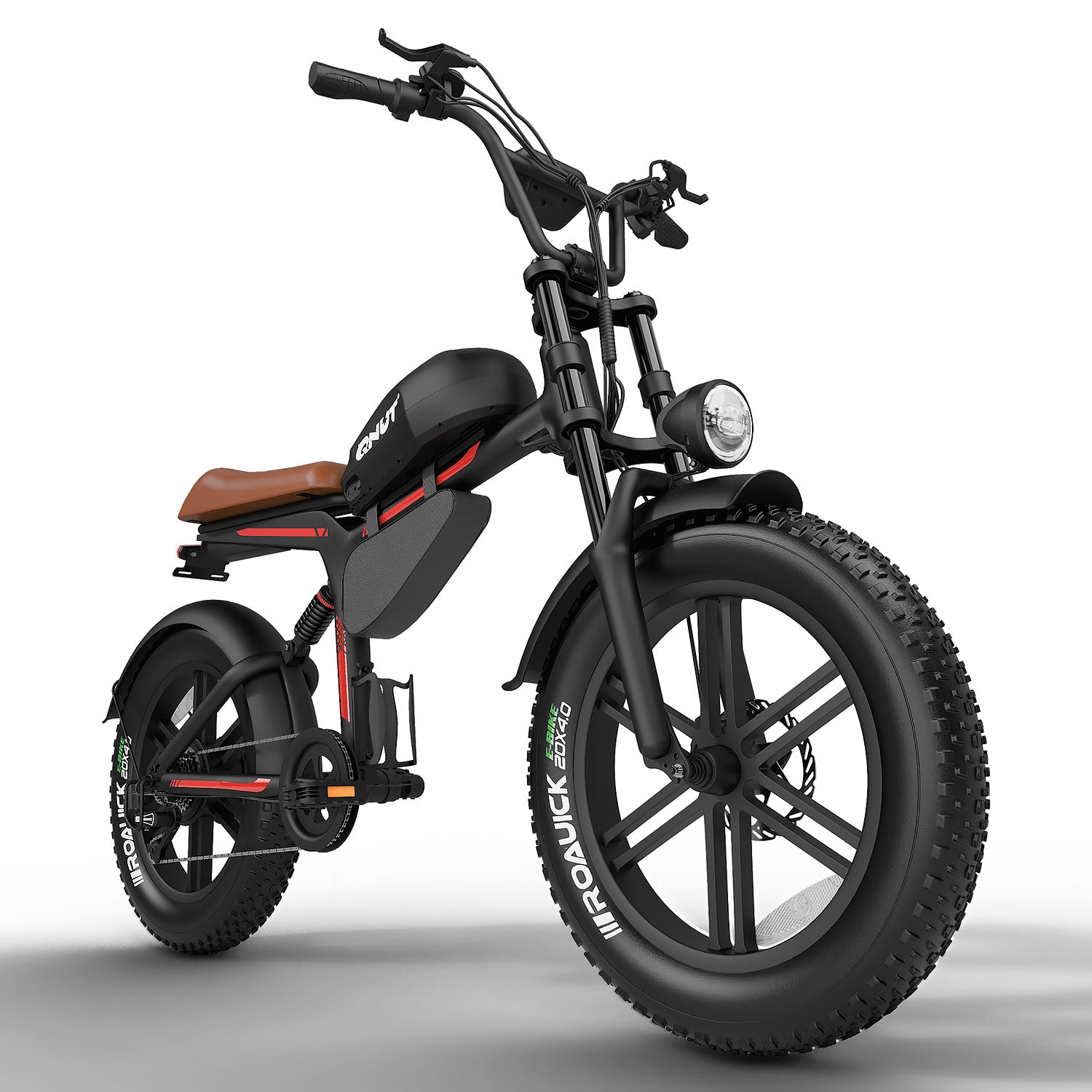 QNUT BK20  Electric Motorbike Right Front Three-Quarter View