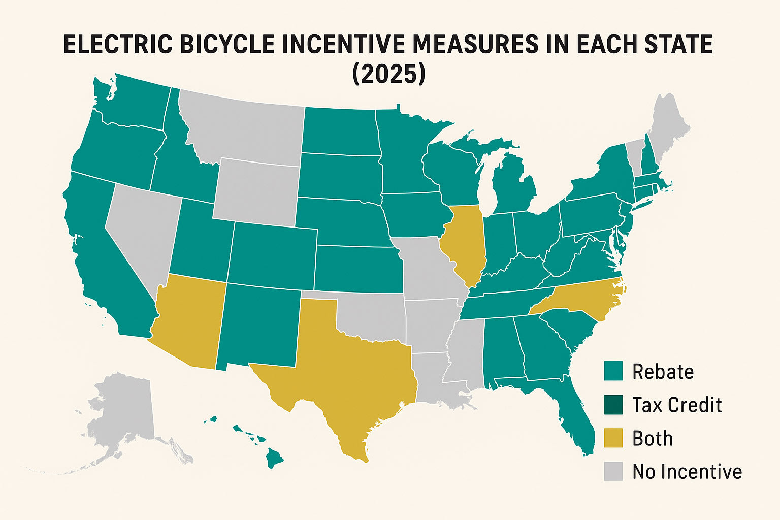 U.S. ebike incentives by state