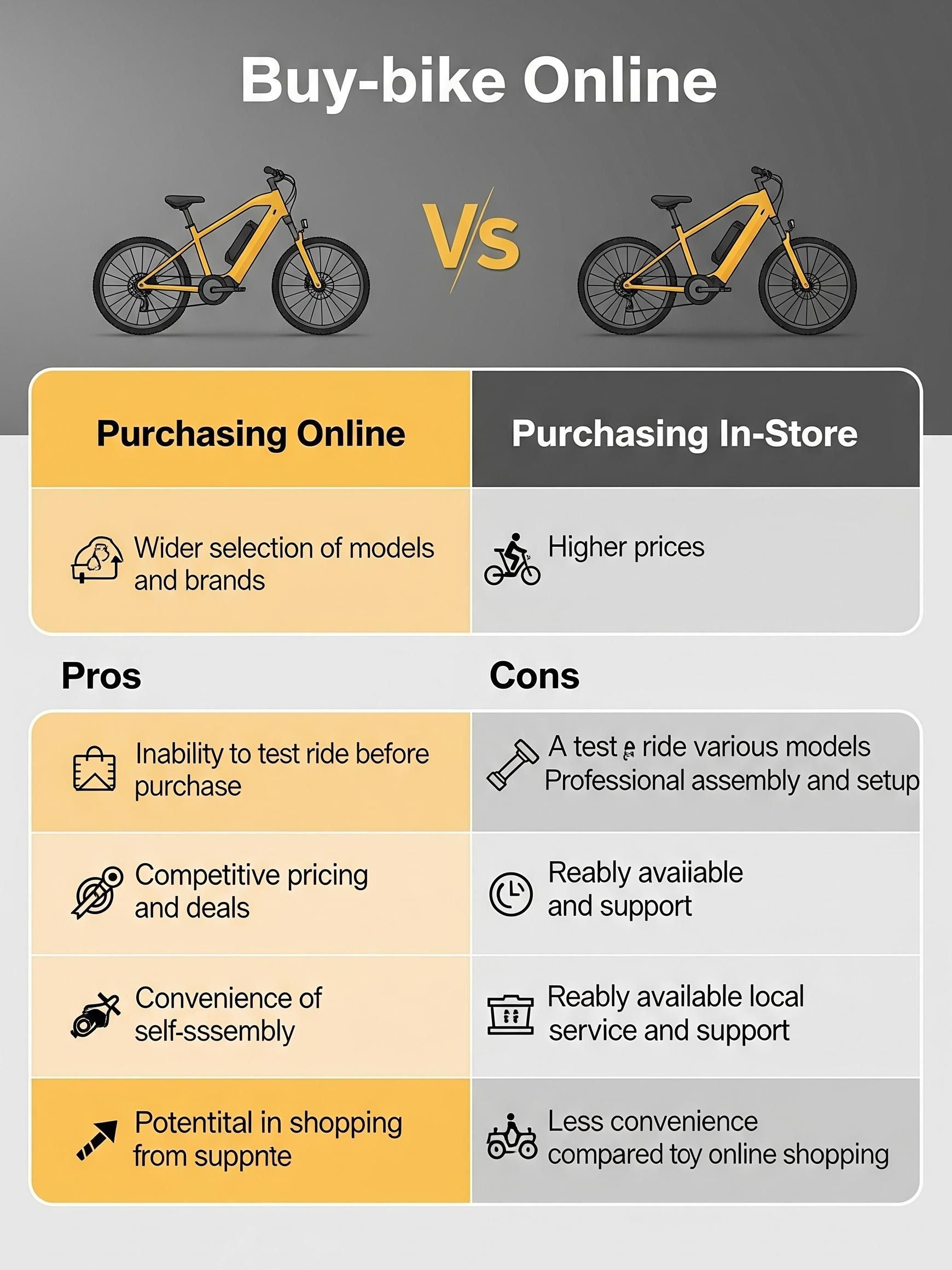 buy electric bike online vs in-store