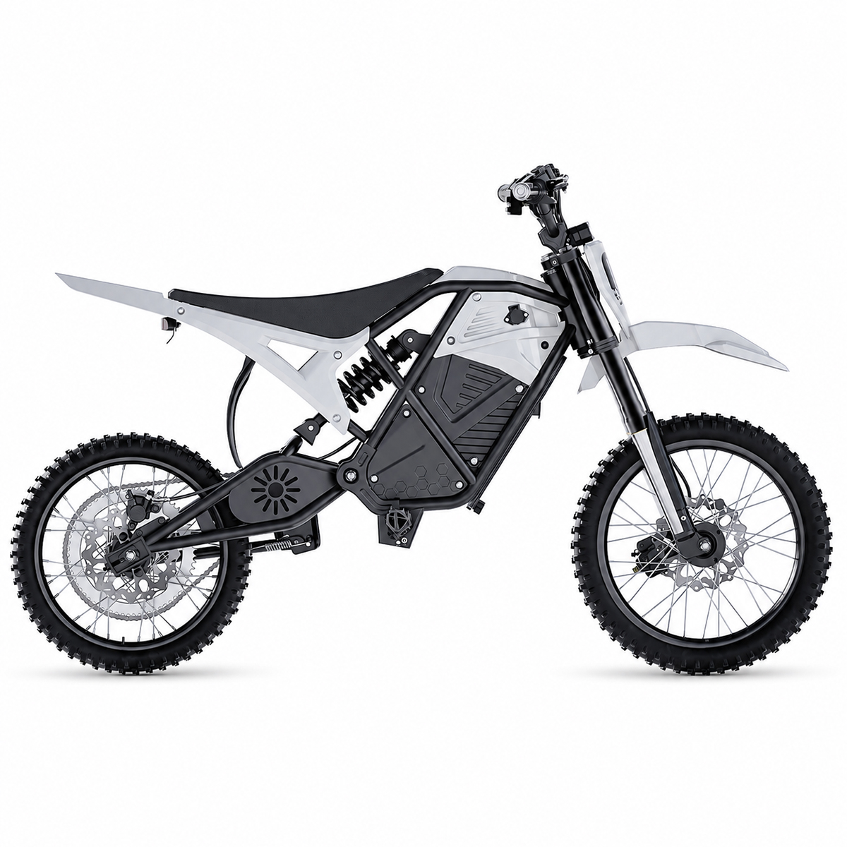 Qnut EDB001 Electric Dirt Bike 1500W Motor 36 MPH Max Speed 48V 20Ah battery 43-53 Miles Max Range