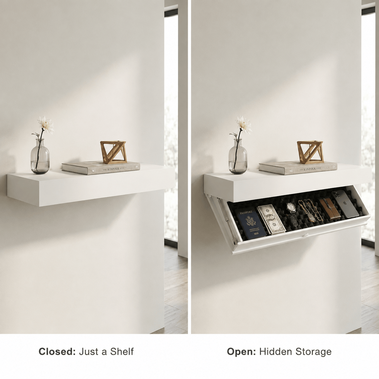 Tuckix™ Hidden NFC Storage Shelf