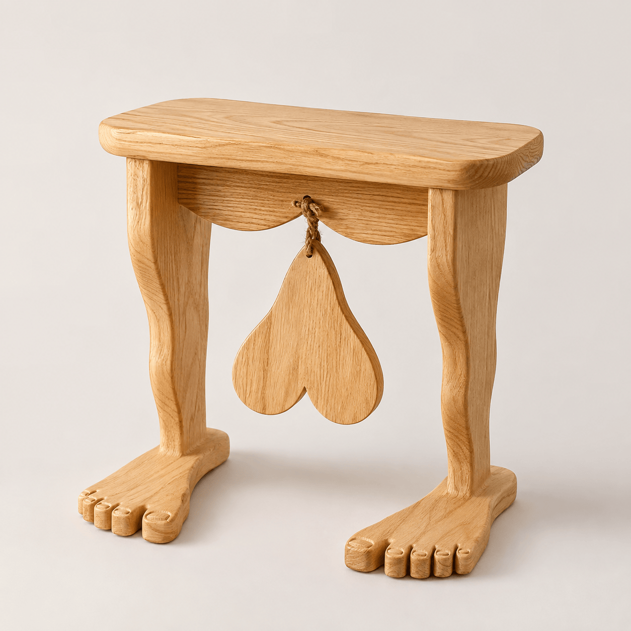 Quirky Sculptural Wooden Stool