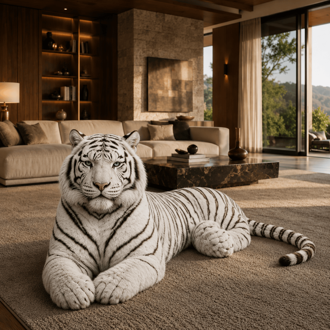 Life-Size Bengal Tiger Plush