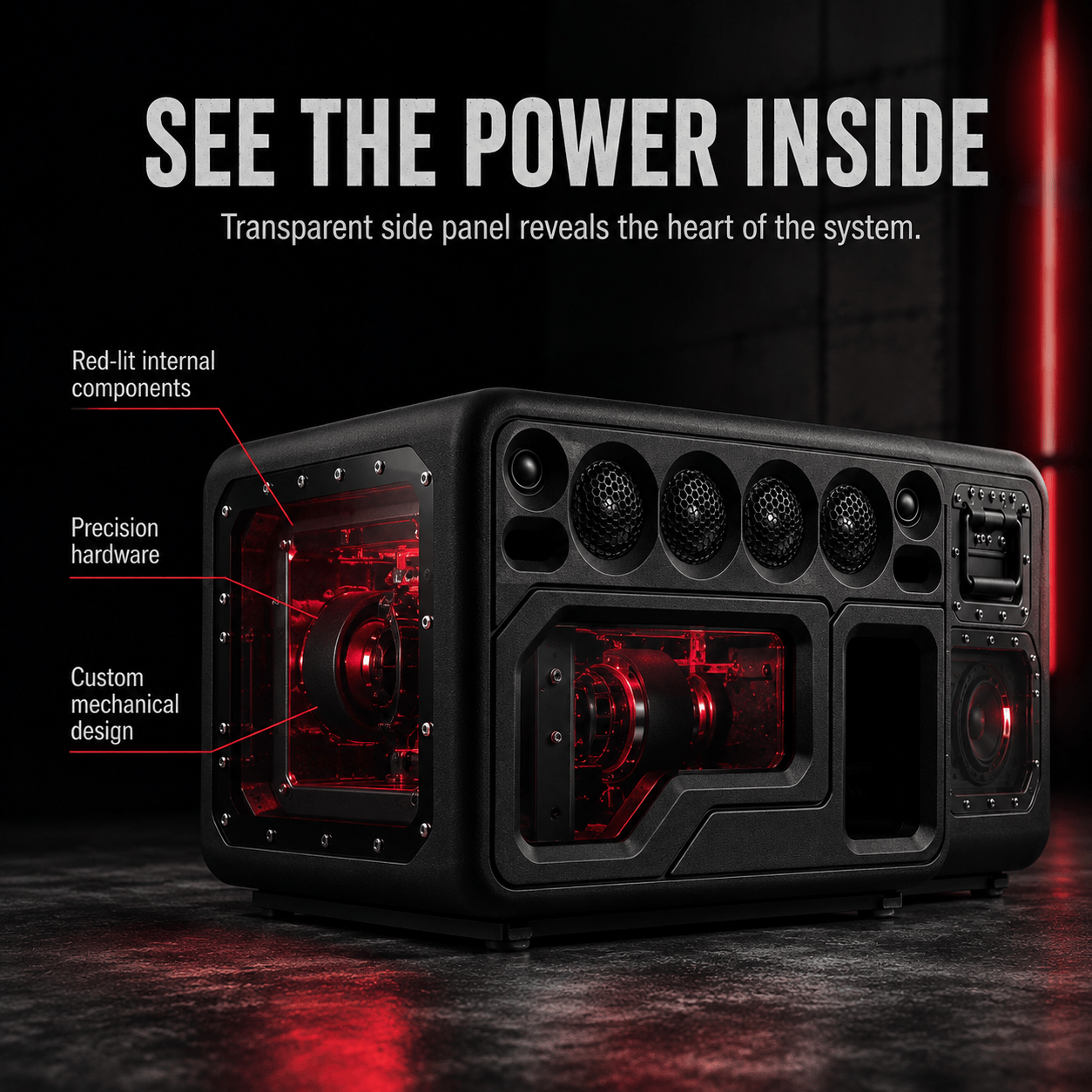 PAD SOUND X8 ARRAY 160W Wide-Stage Bass Speaker