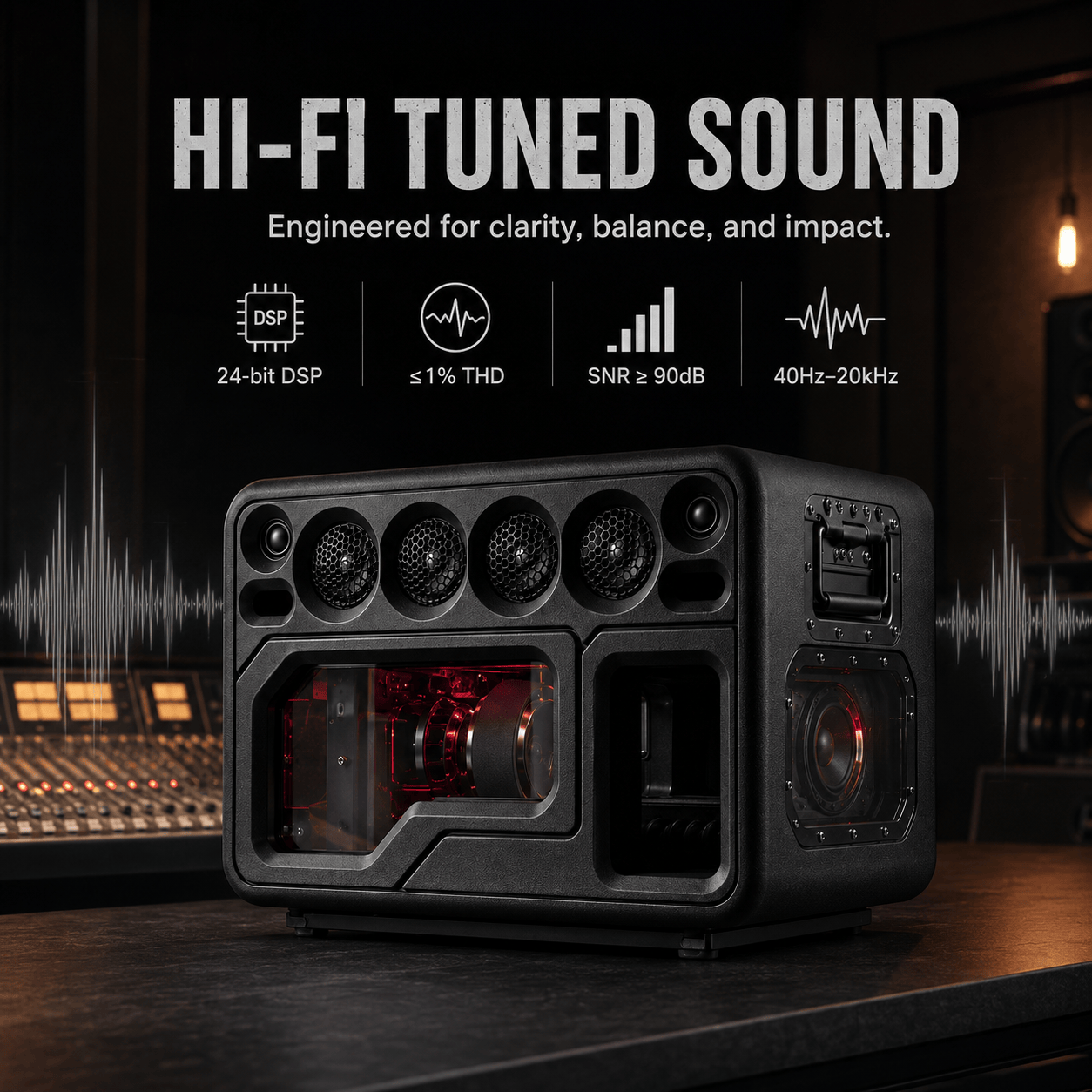 PAD SOUND X8 ARRAY 160W Wide-Stage Bass Speaker