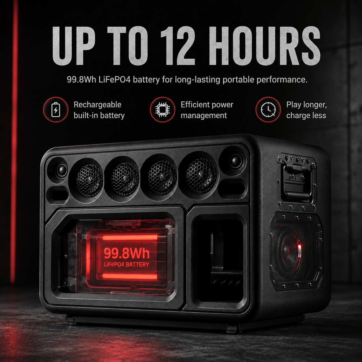 PAD SOUND X8 ARRAY 160W Wide-Stage Bass Speaker