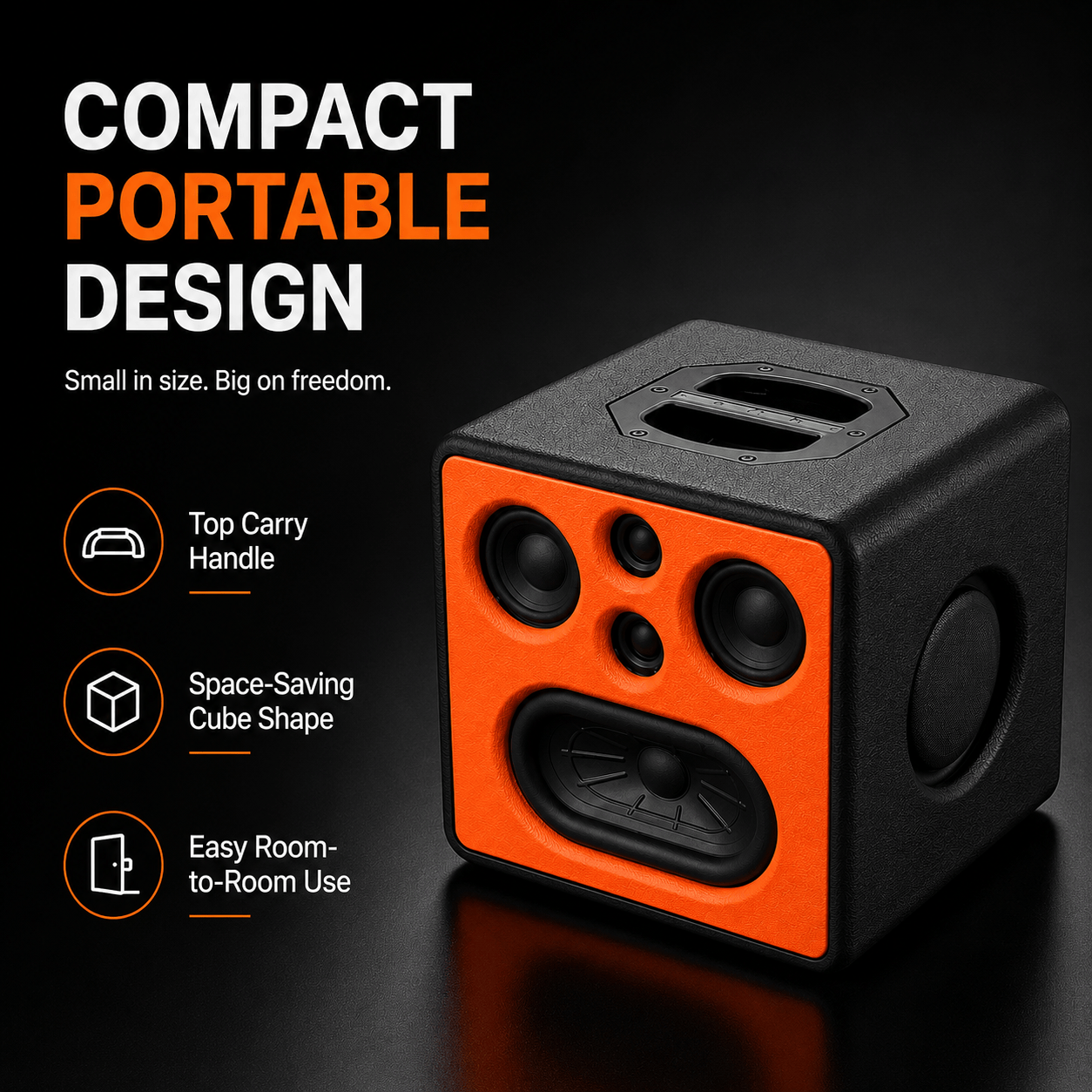PAD SOUND CUBE VIVID — Compact Power Speaker