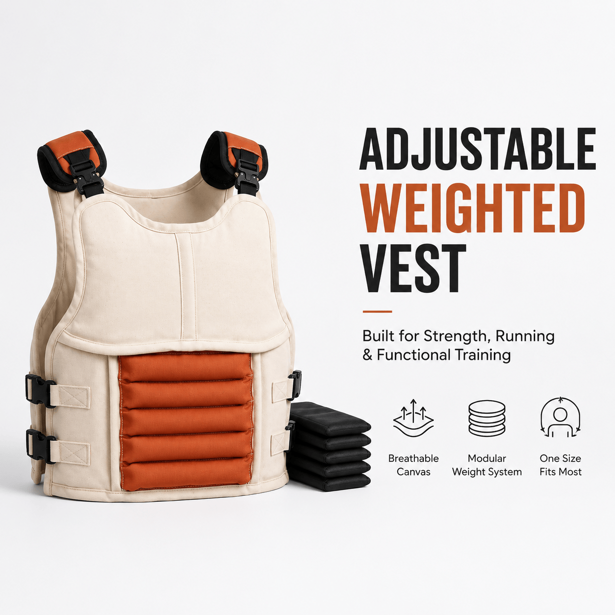MODOESHOP™ Adjustable Weighted Vest