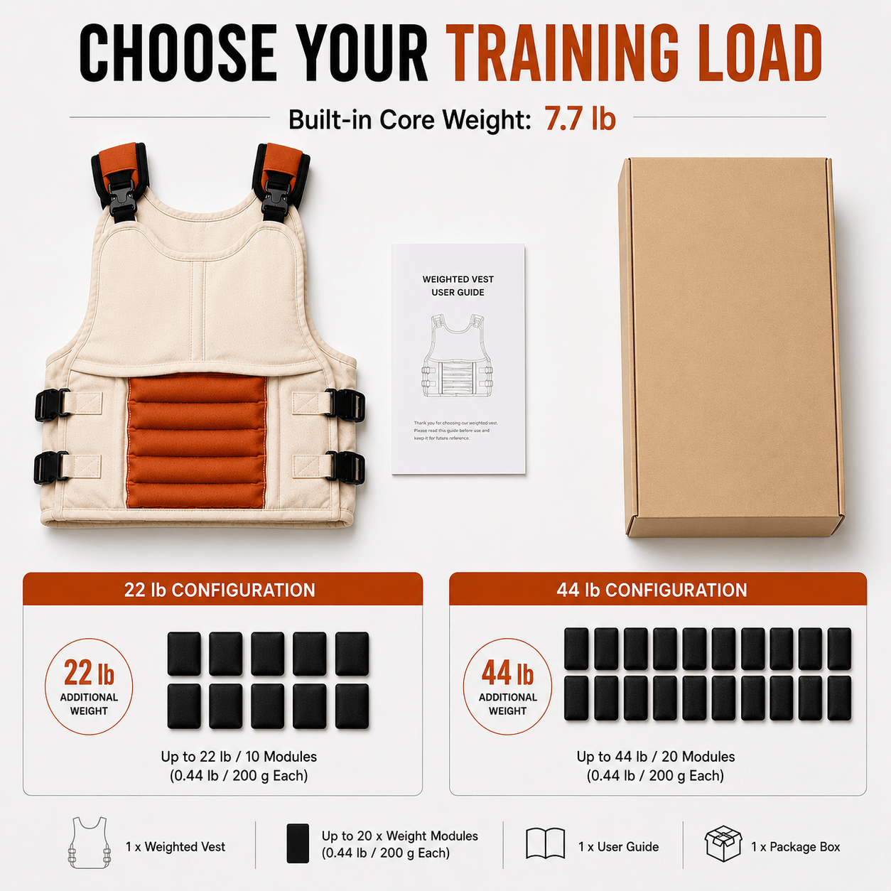 MODOESHOP™ Adjustable Weighted Vest