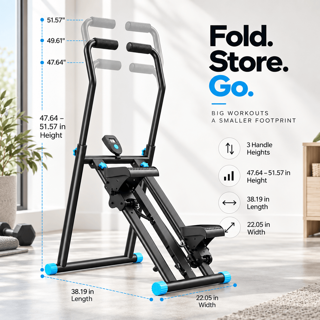 Compact Foldable Vertical Climber