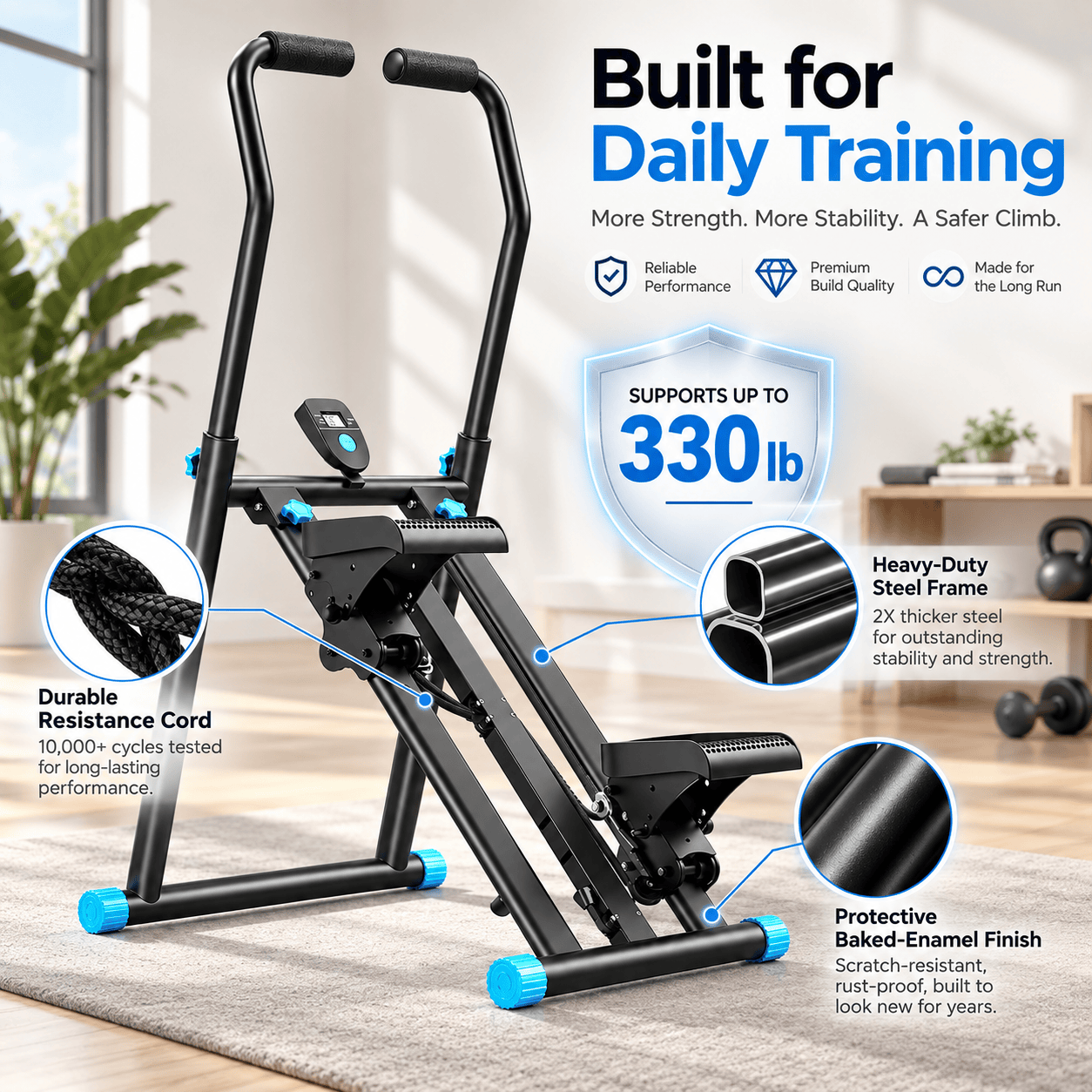 Compact Foldable Vertical Climber