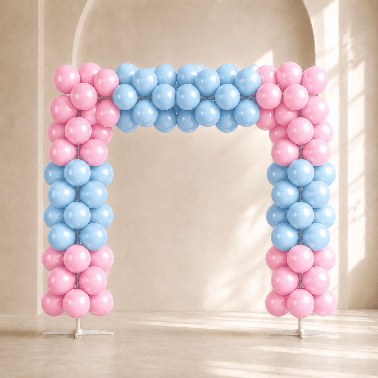 Dreamy Pink & Blue Balloon Arch Decoration Set