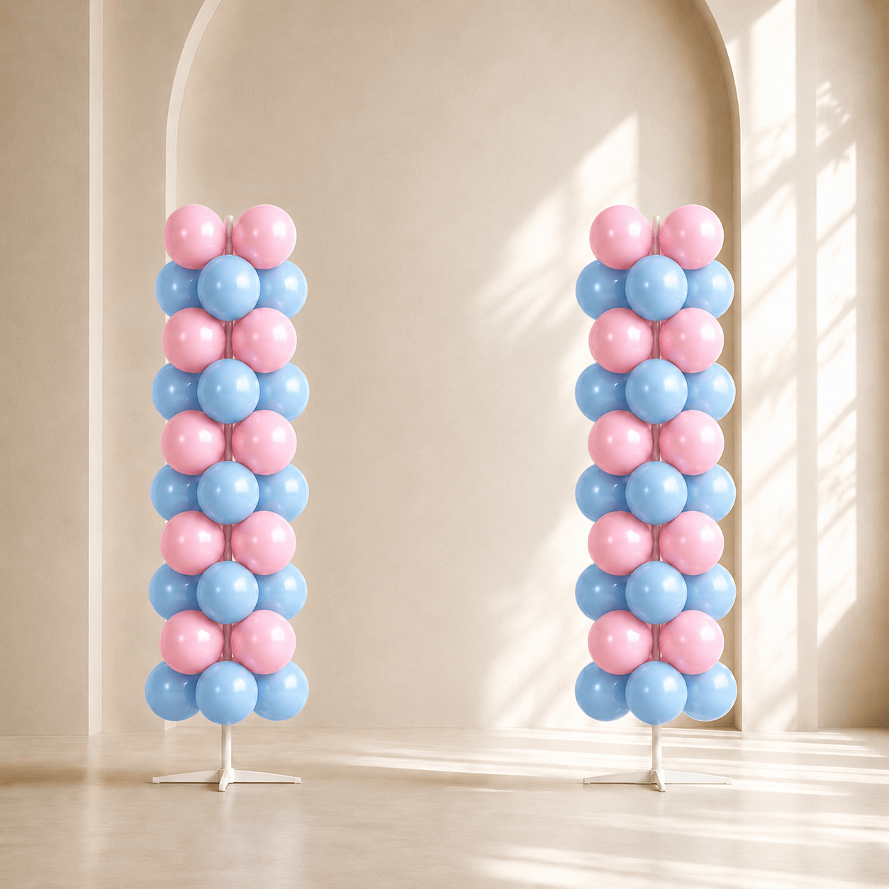 Dreamy Pink & Blue Balloon Arch Decoration Set