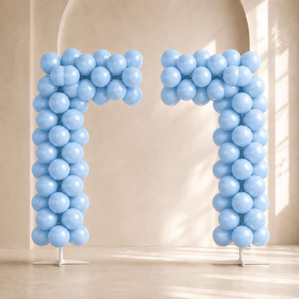 Light Blue Balloon Arch Decoration Set