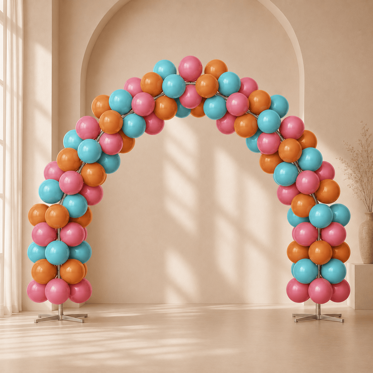 Bohemian Style Contrast Color Balloon Arch Decoration Set