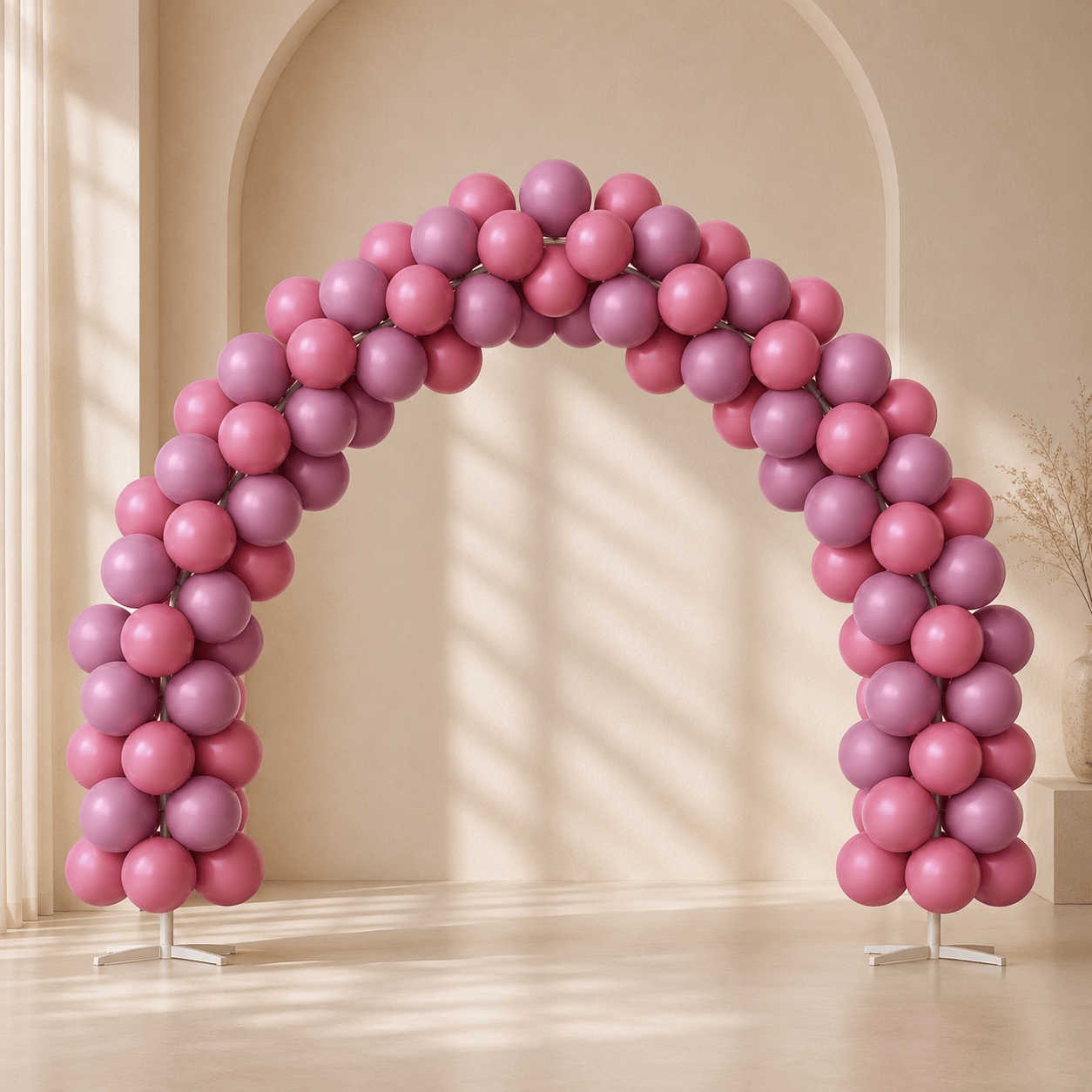 Deep Rose Gradient Balloon Arch Kit