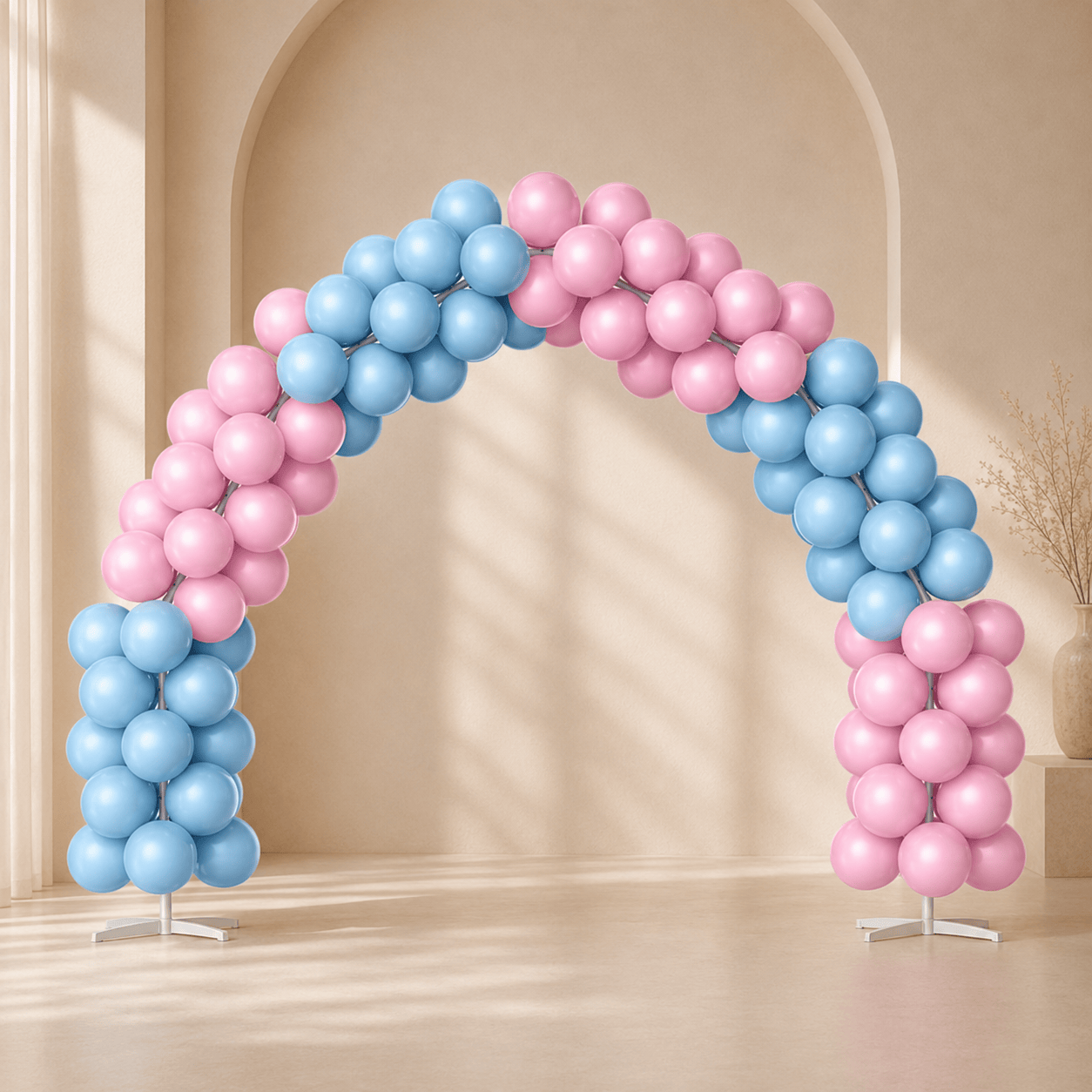 Dreamy Pink & Blue Balloon Arch Decoration Set
