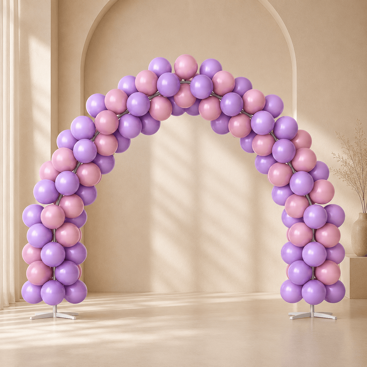 Pink Birthday Bash Balloon Arch Decoration Set