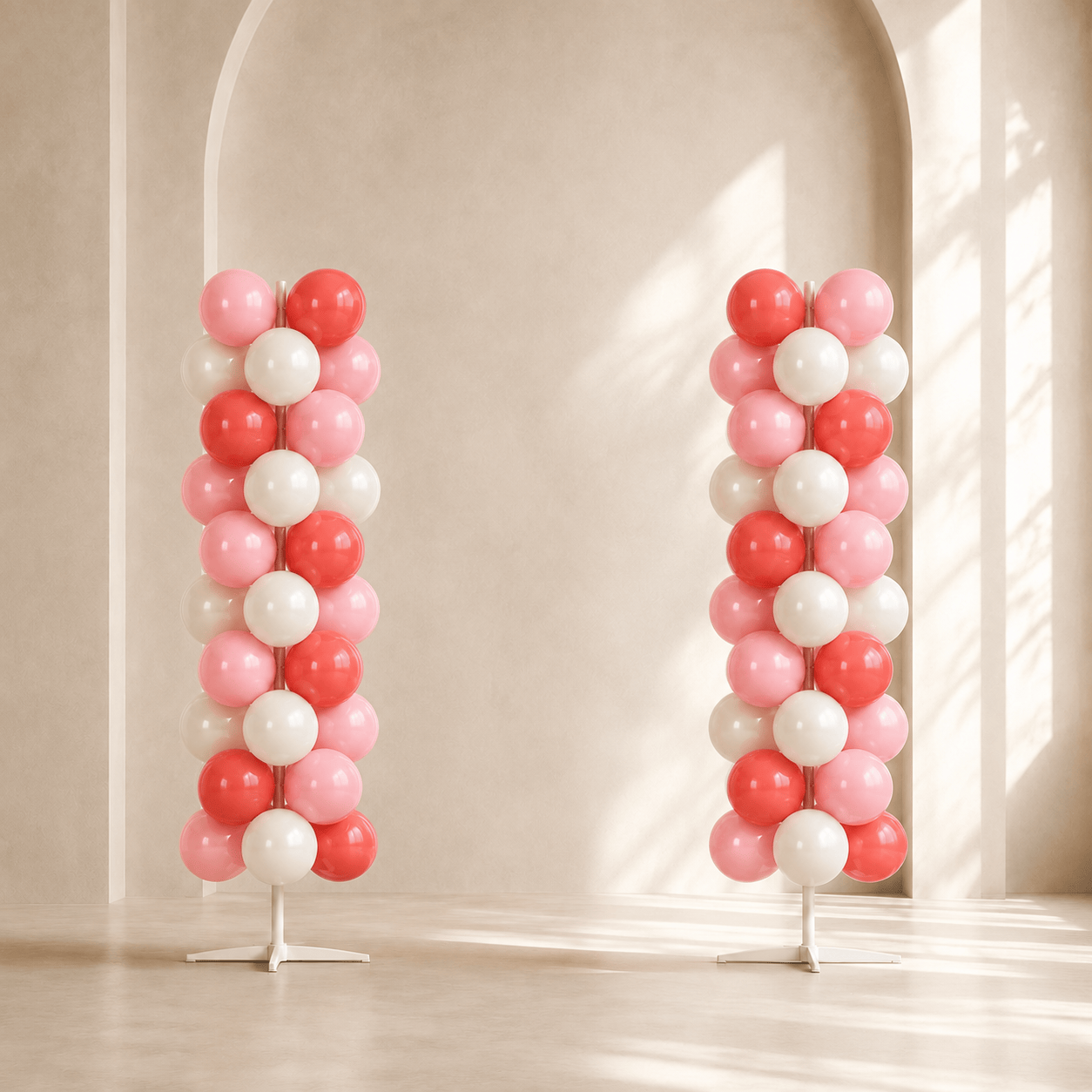 Dusty Pink & Burgundy Contrast Color Balloon Arch Kit