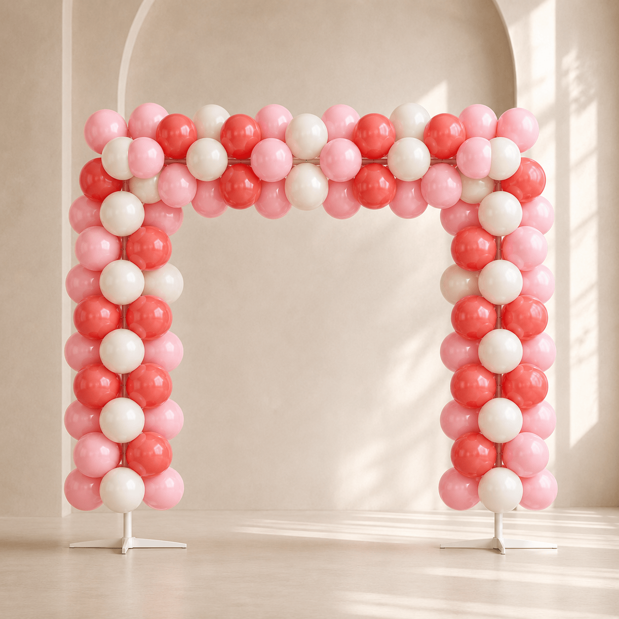 Dusty Pink & Burgundy Contrast Color Balloon Arch Kit