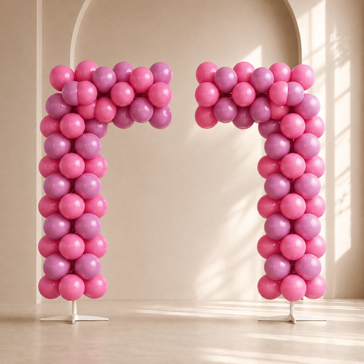 Deep Rose Gradient Balloon Arch Kit