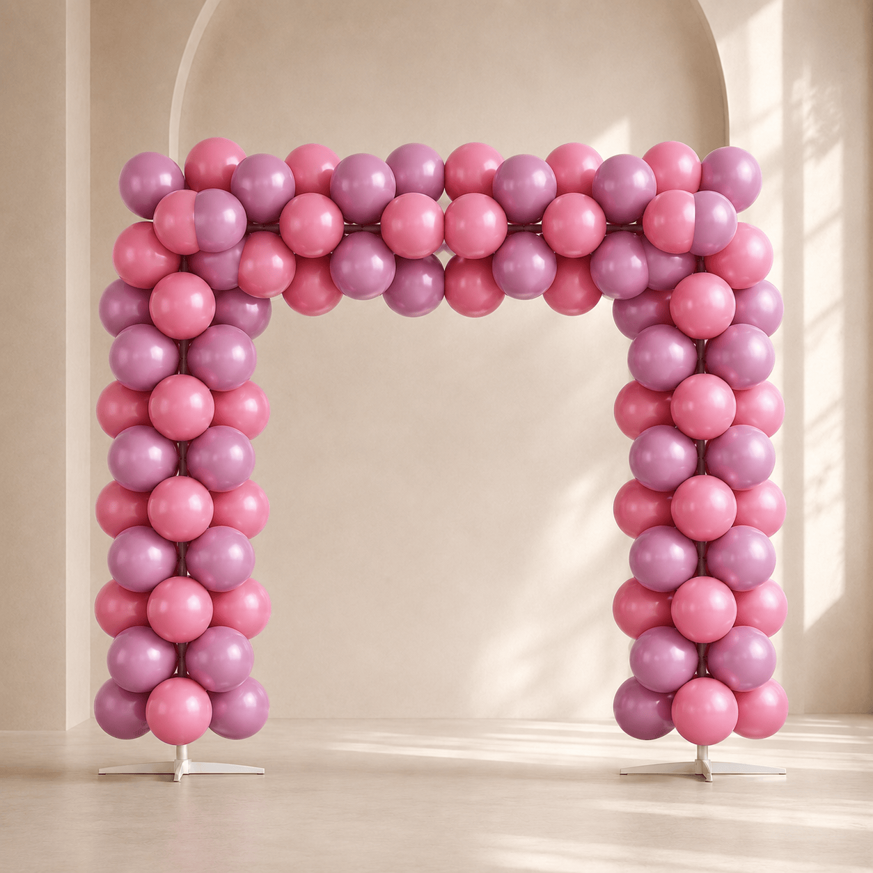Deep Rose Gradient Balloon Arch Kit