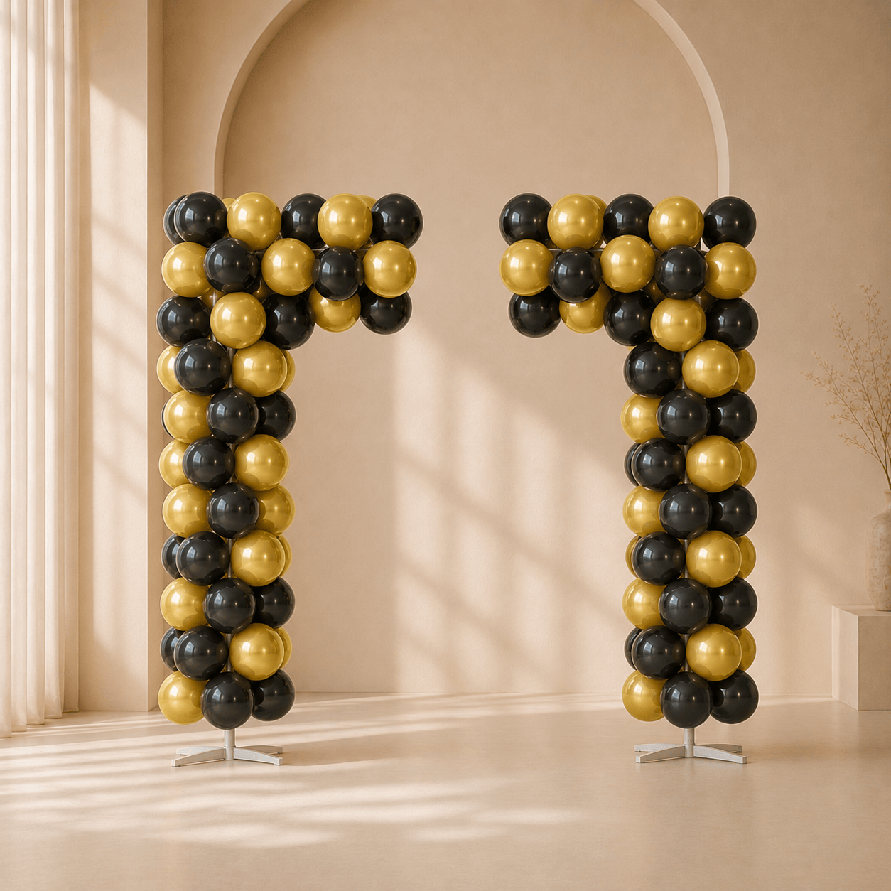 Luxury Black & Gold Balloon Arch Kit