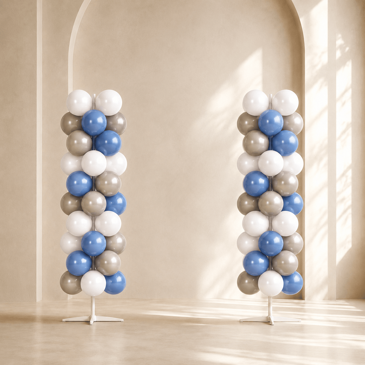 Luxury Business Blue & Grey Balloon Arch Decoration Set