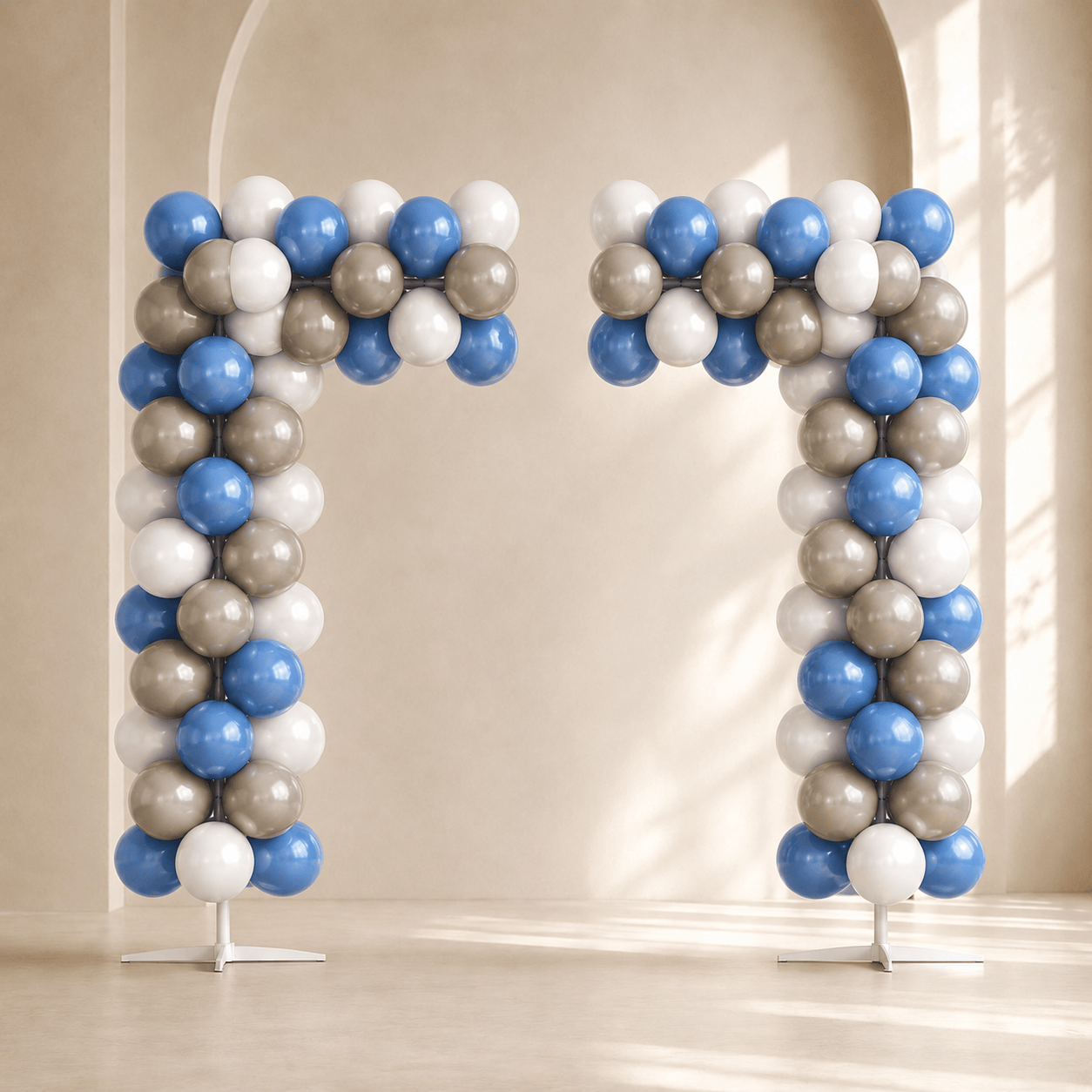 Luxury Business Blue & Grey Balloon Arch Decoration Set
