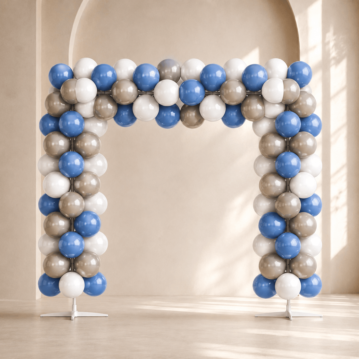 Luxury Business Blue & Grey Balloon Arch Decoration Set