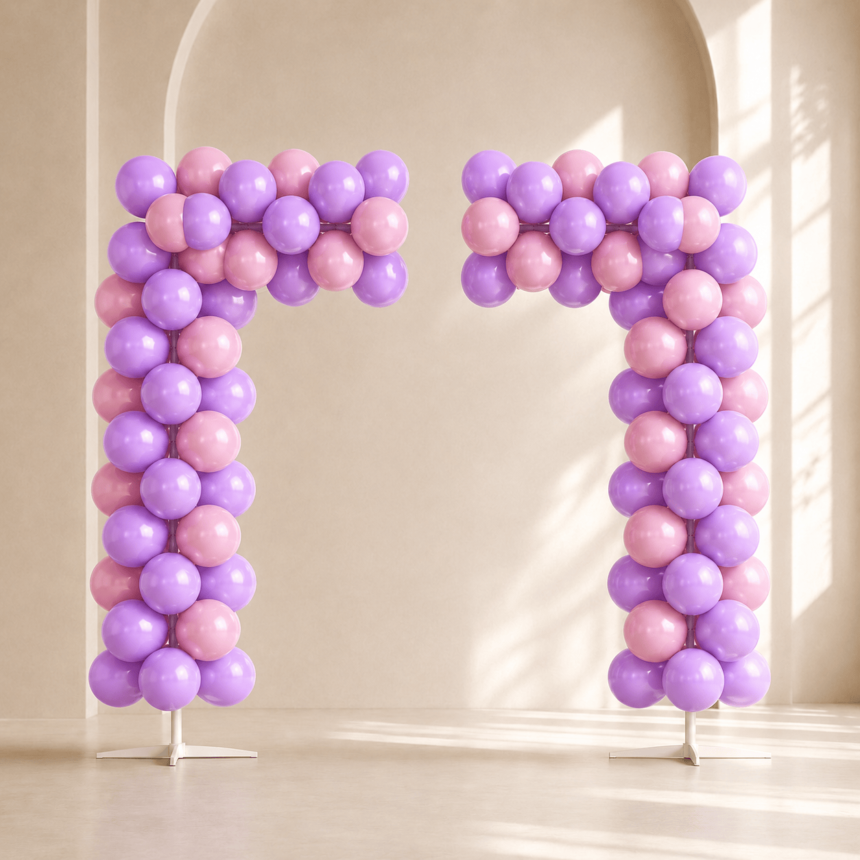 Pink Birthday Bash Balloon Arch Decoration Set