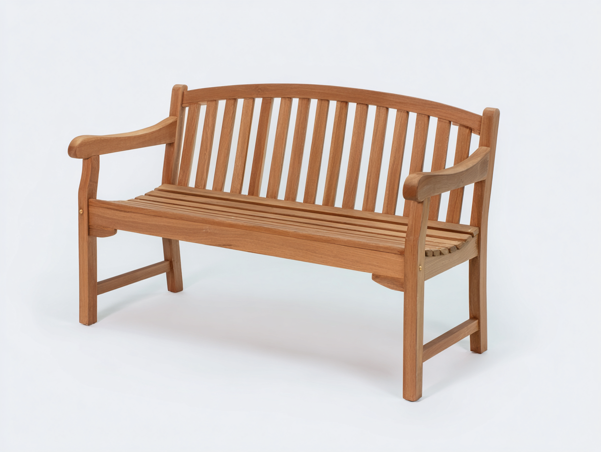 Panche da giardino in legno 154x62x89 cm - naturale - stile classico per giardino e terrazza-Misaiahaus