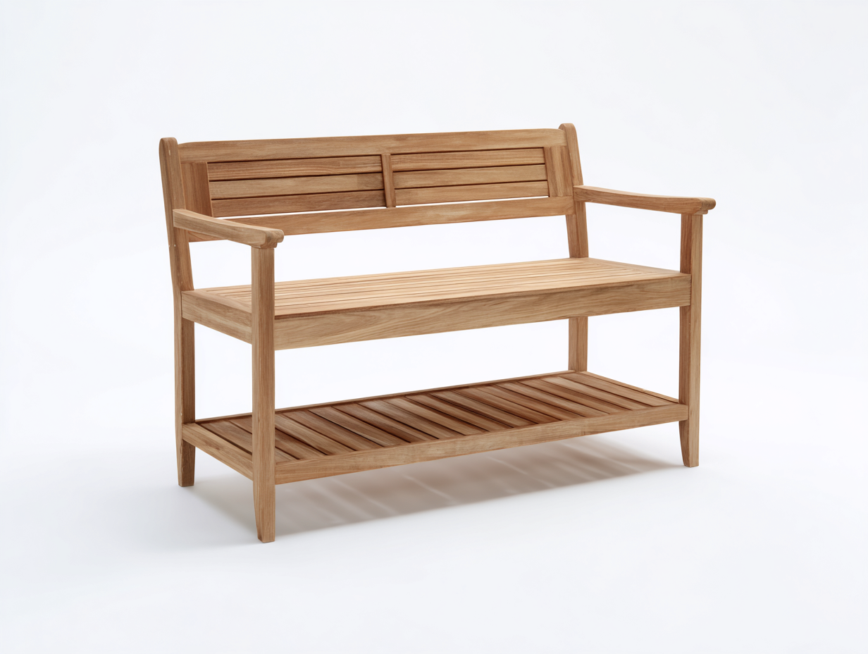 Panche da giardino in legno 150x62x92 cm - naturale - stile classico per giardino e terrazza-Misaiahaus