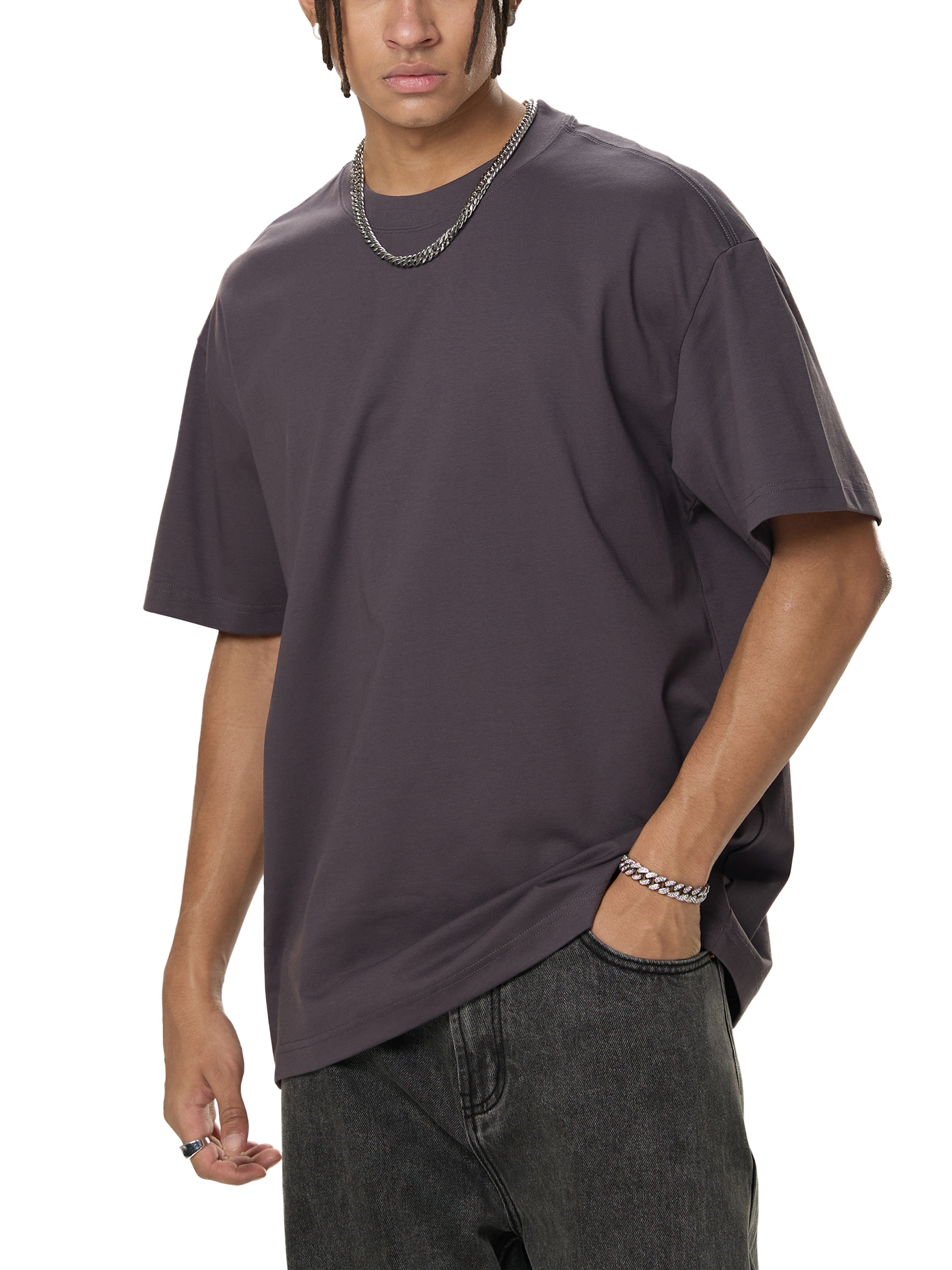 Male model side view