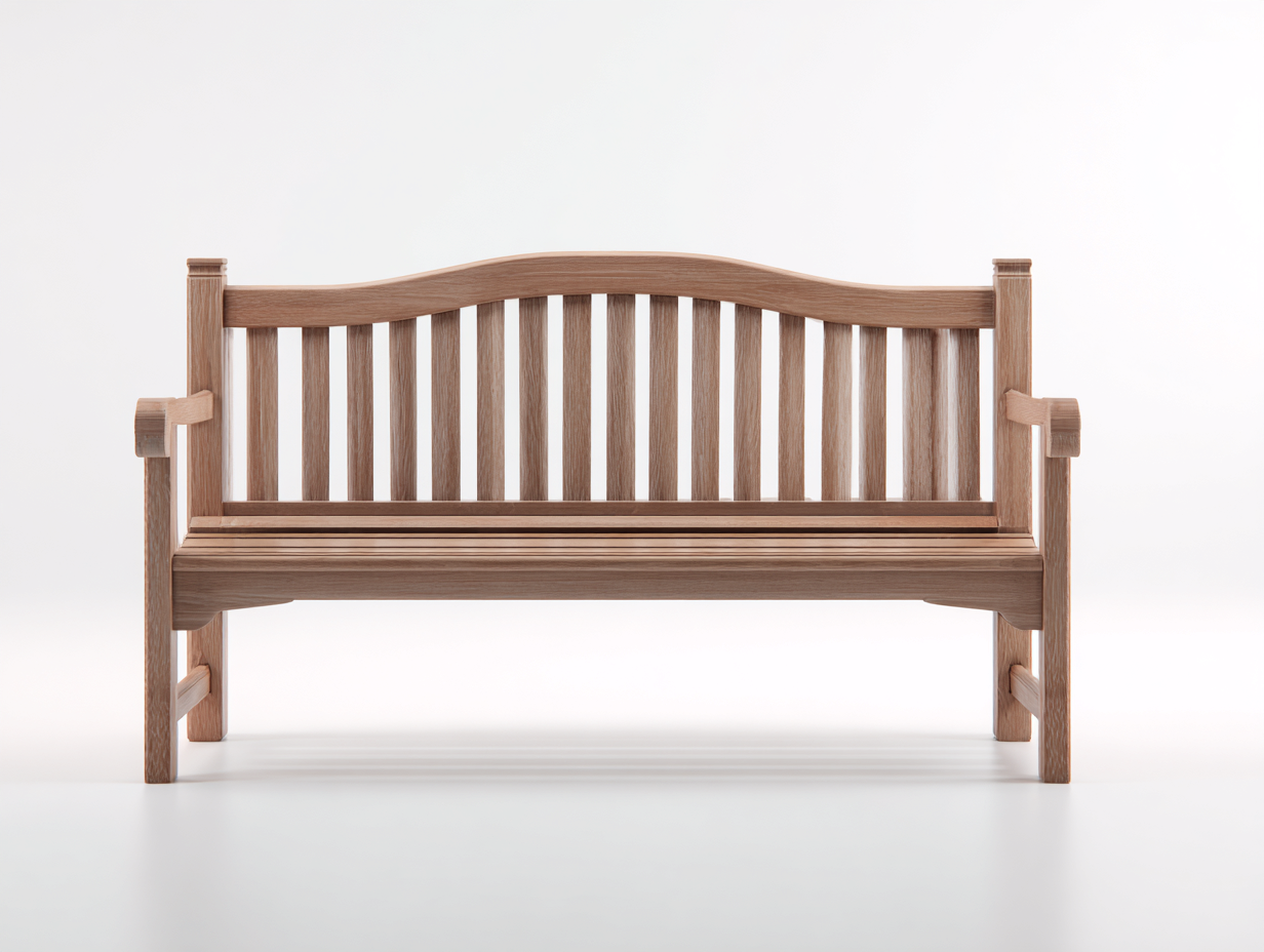 Panca da giardino in legno 128x58x88 cm legno chiaro per esterno - design classico-Vanorvahouse