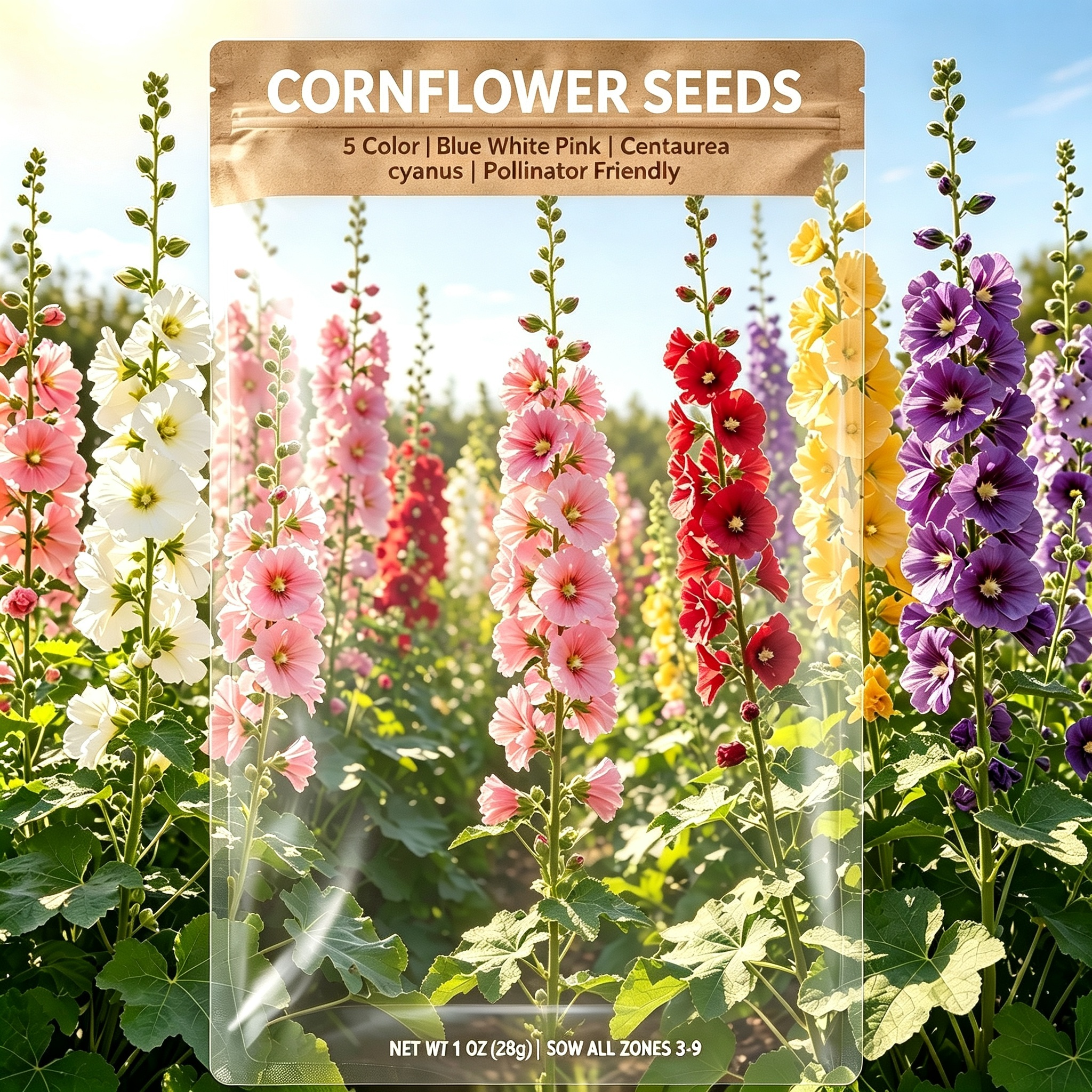 Hollyhock Seeds Color mixing