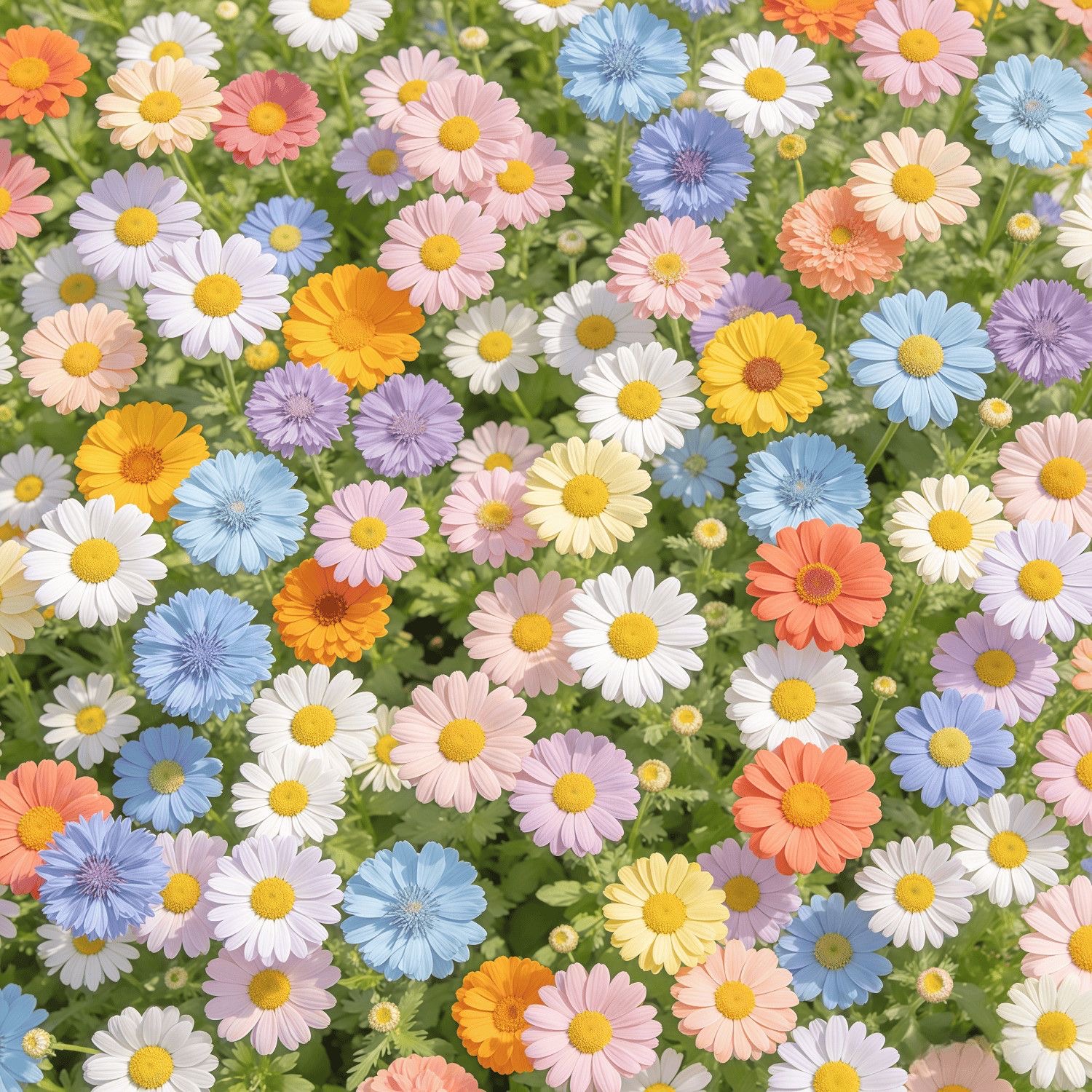 Daisy Seeds color mixing