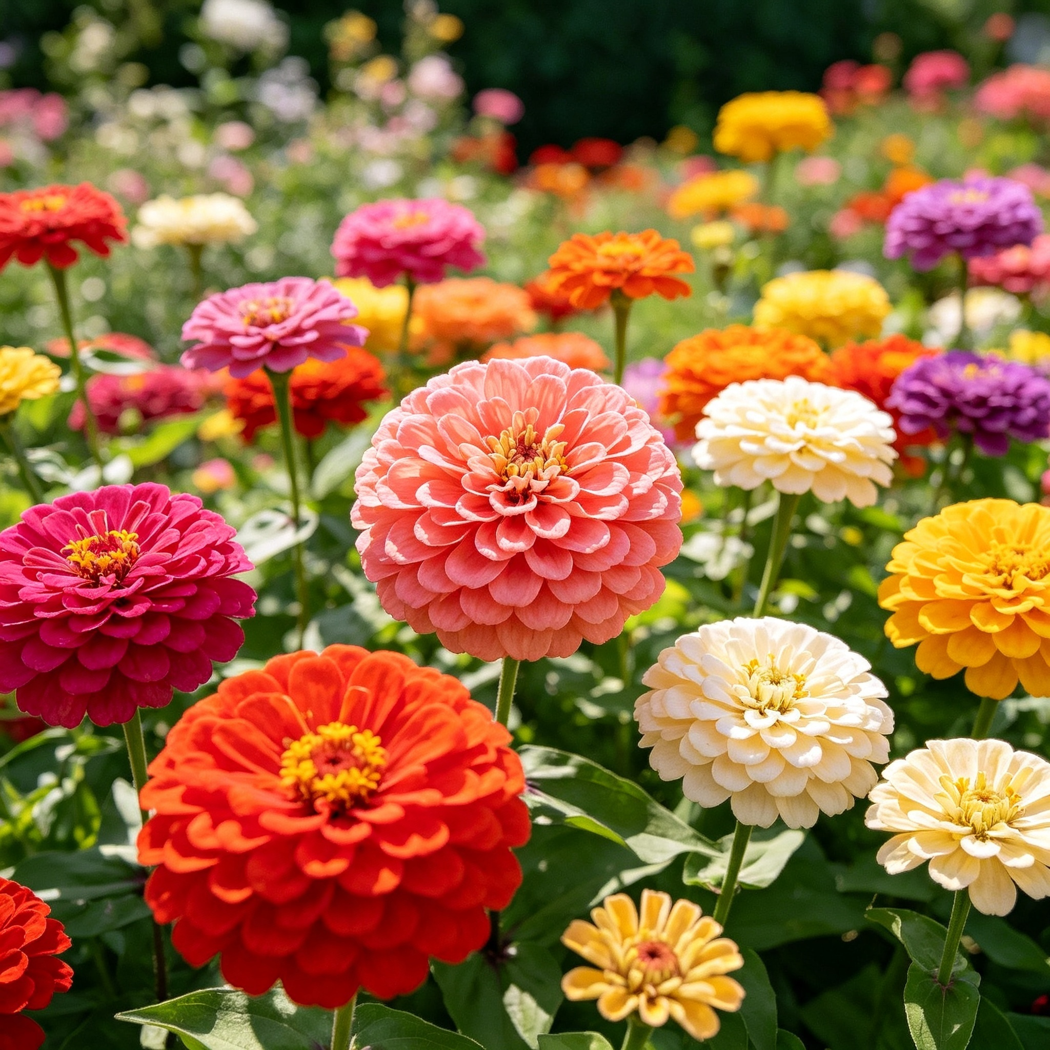 Zinnia Seeds Double Color mixing