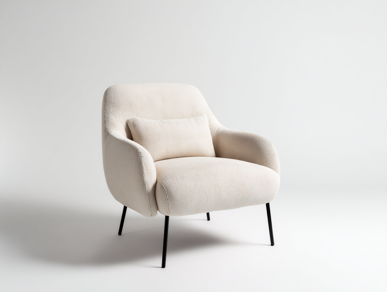Sessel-Cordstoff-Metall-82x78x84 cm-Beige-Modern-Donoastudio