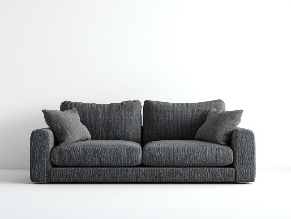 Canapé 2 places - Tissu - 170x88x77 cm - Gris anthracite - Moderne-Madorvahome