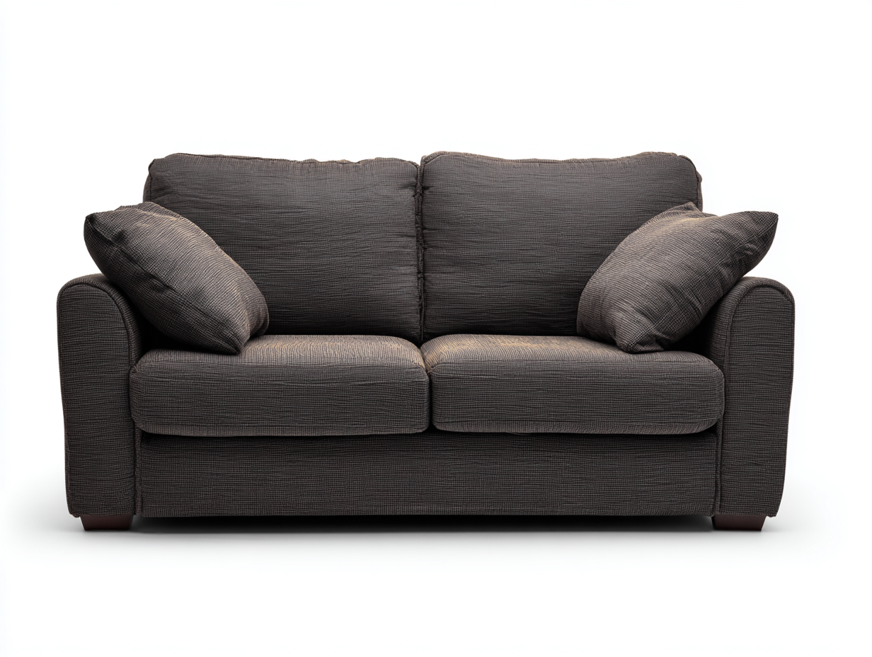Canapé 2 places - Tissu - 171x89x78 cm - Gris brun - Moderne-Madorvahome