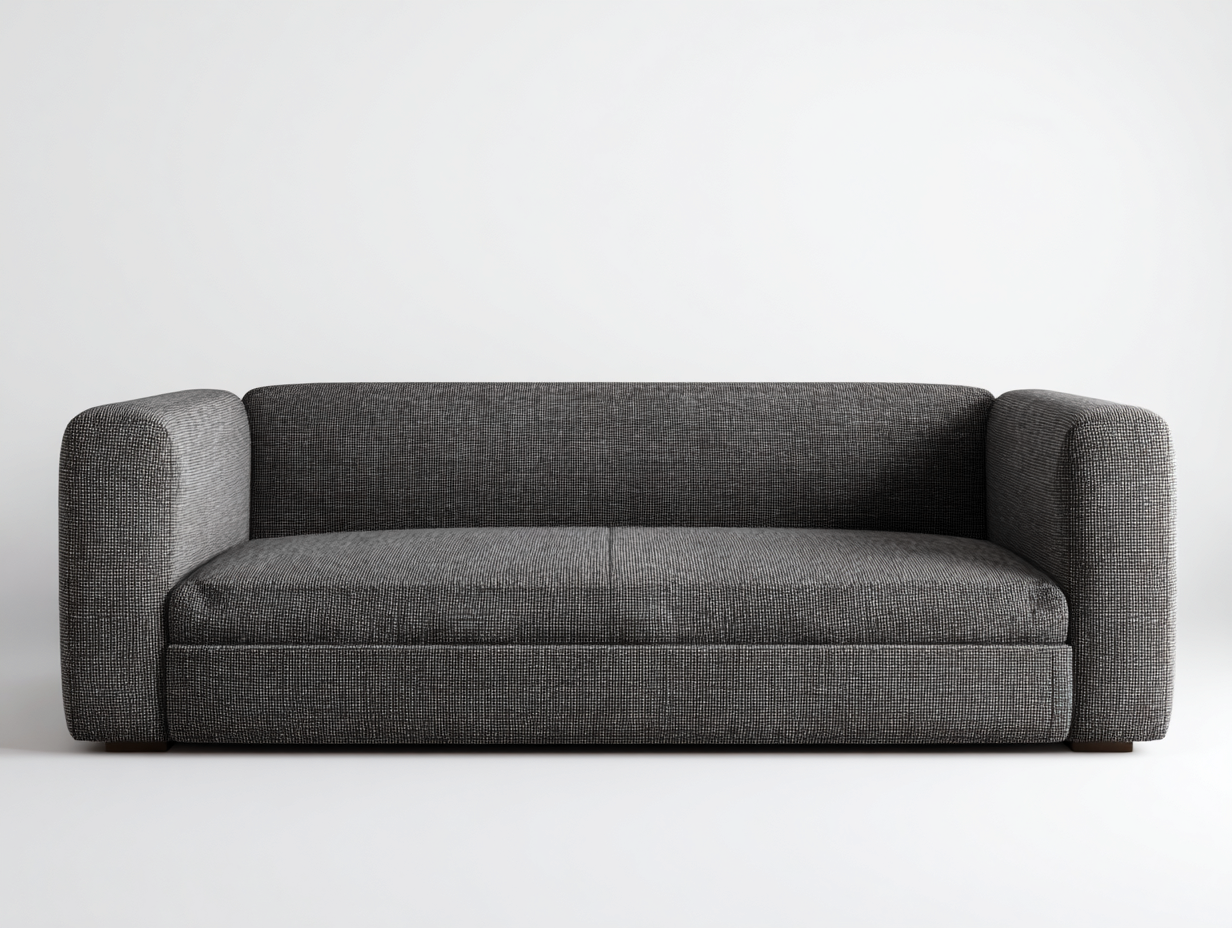 Canapé 2 places - Tissu - 181x89x72 cm - Gris foncé - Moderne-Madorvahome