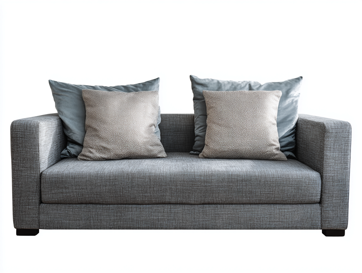 Canapé 2 places - Tissu - 177x89x76 cm - Gris clair - Moderne-Madorvahome