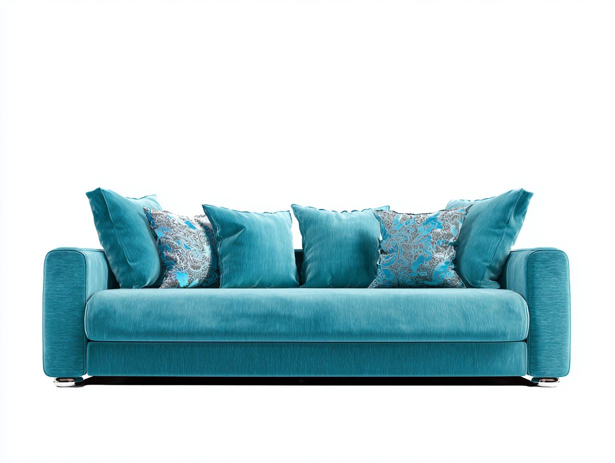 Canapé 2 places - Velours - 186x86x74 cm - Turquoise - Moderne-Madorvahome