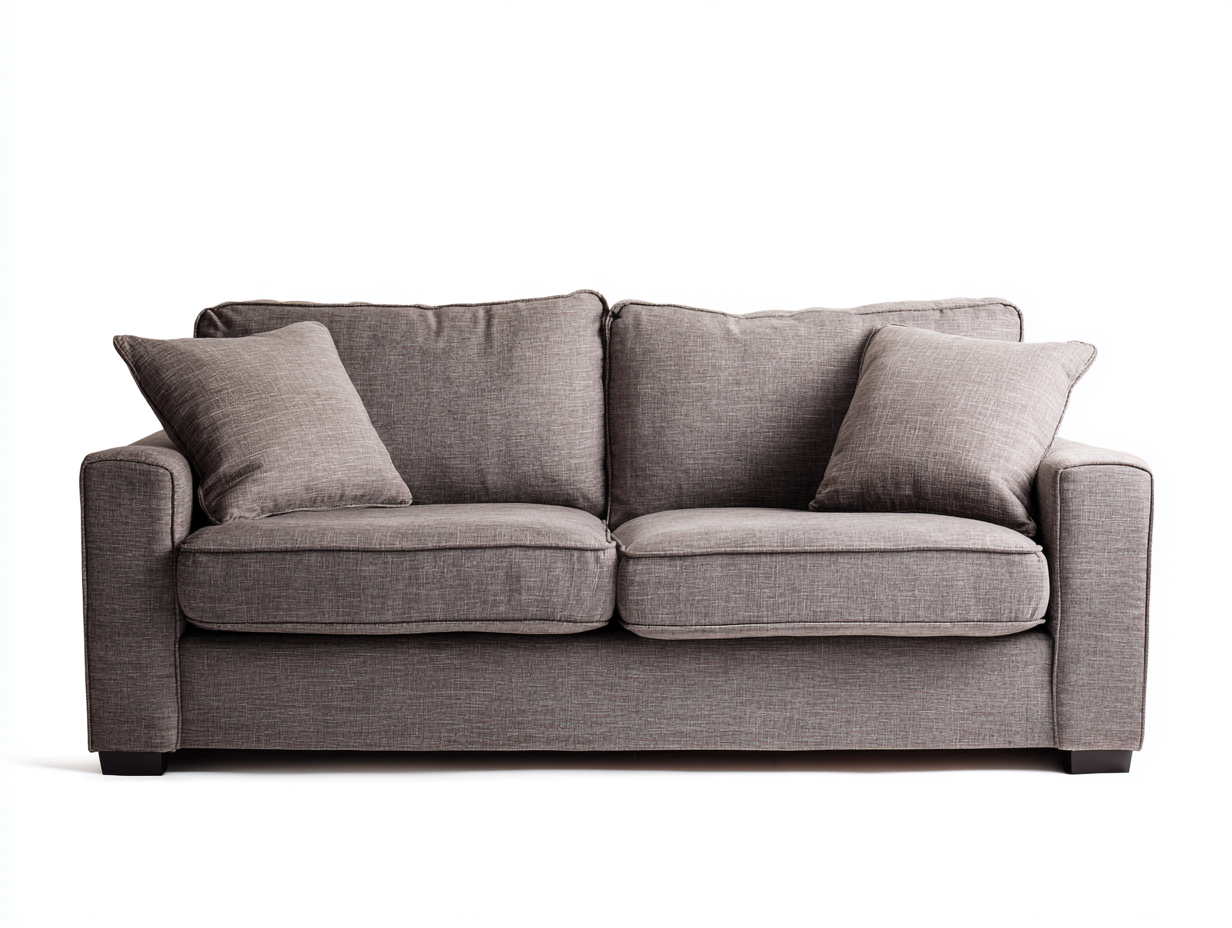 Canapé 2 places - Tissu - 174x89x78 cm - Taupe - Contemporain-Madorvahome